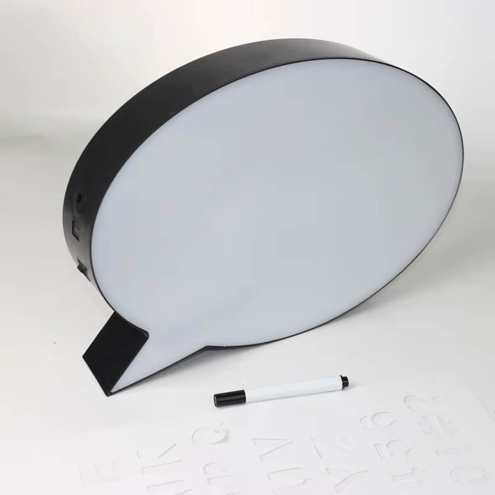 The DIY Light Up Handwriting Message Board Speech Bubble Light Box NWT